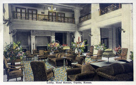 Lobby, Hotel Kansan, Topeka